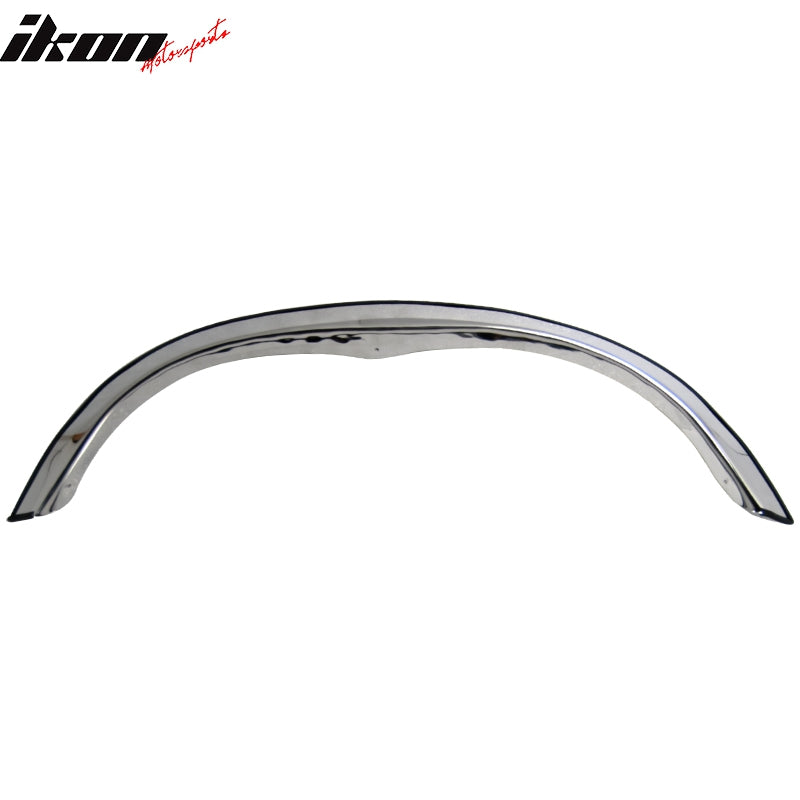 IKON MOTORSPORTS, Fender Flares Compatible With 1996-2004 Nissan Pathfinder, Mirror Finish Wheel Arch Edge Trim Cover Stainless Steel Extra Wide Body Guard Kit