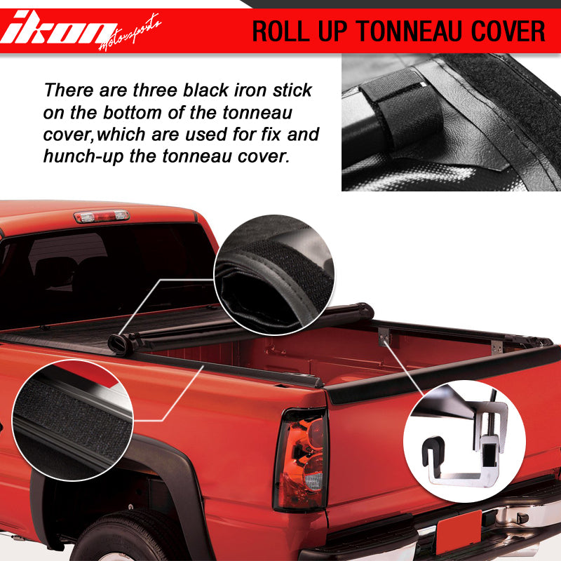 Fits 07-16 Tundra SR5 Crewmax Double 5.5ft Bed Lock Soft Roll Up Tonneau Cover