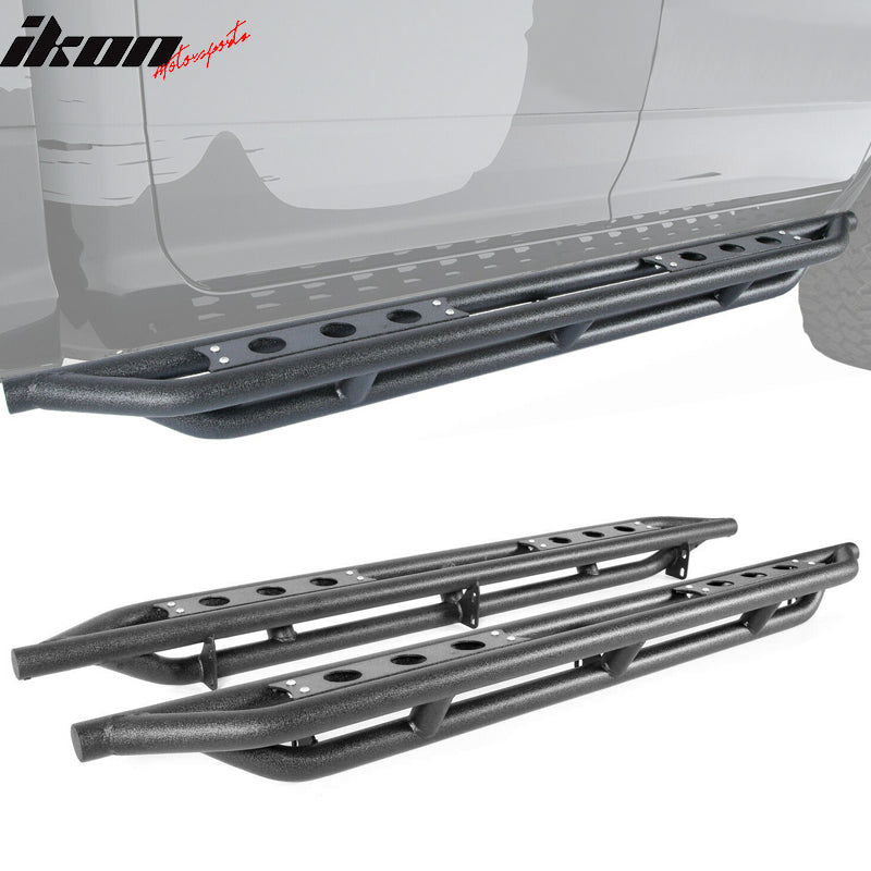 thumbnail image 2 of Free-Motor802 Nerf Bars For 09-23 Dodge Ram 1500 2500 3500 Crew Cab – Black/Chrome, Stainless Steel 2 of 5