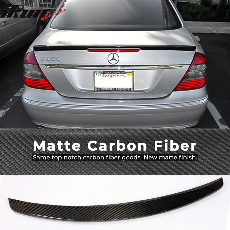 Mercedes W211 E Class Carlsson Style Carbon Fiber Trunk Spoiler – JL  Motoring