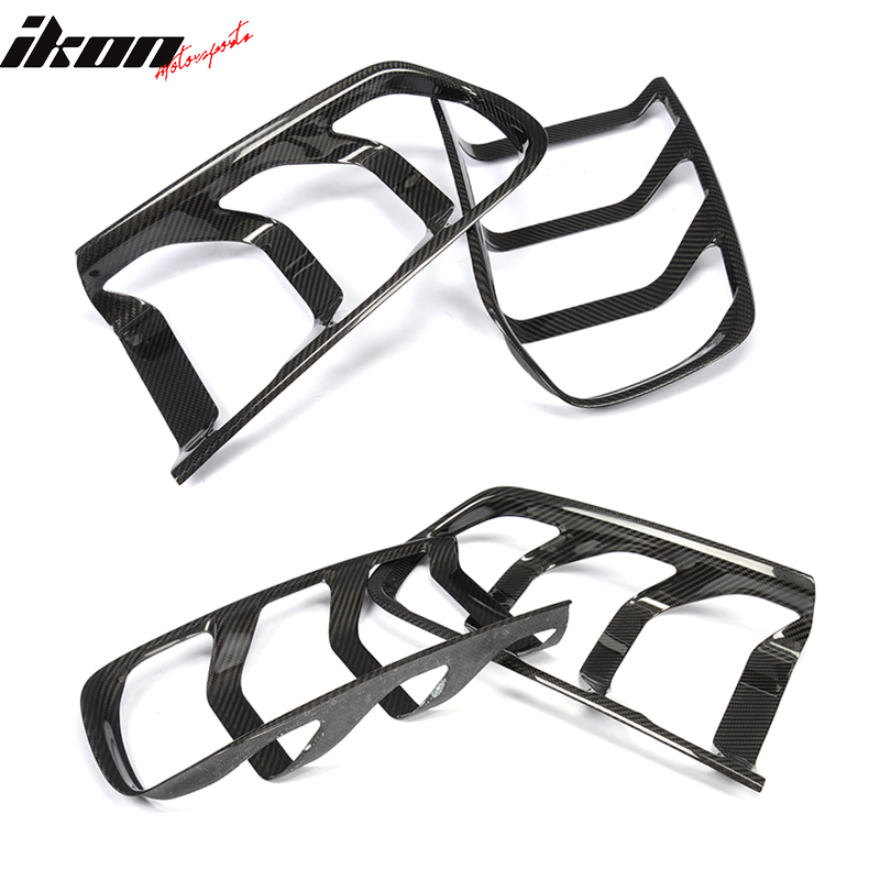 Carbon Fiber Look Tail Light Cover Trim For Honda Accord 2008-2012 – Self-Adhesive, 1-Year Warranty