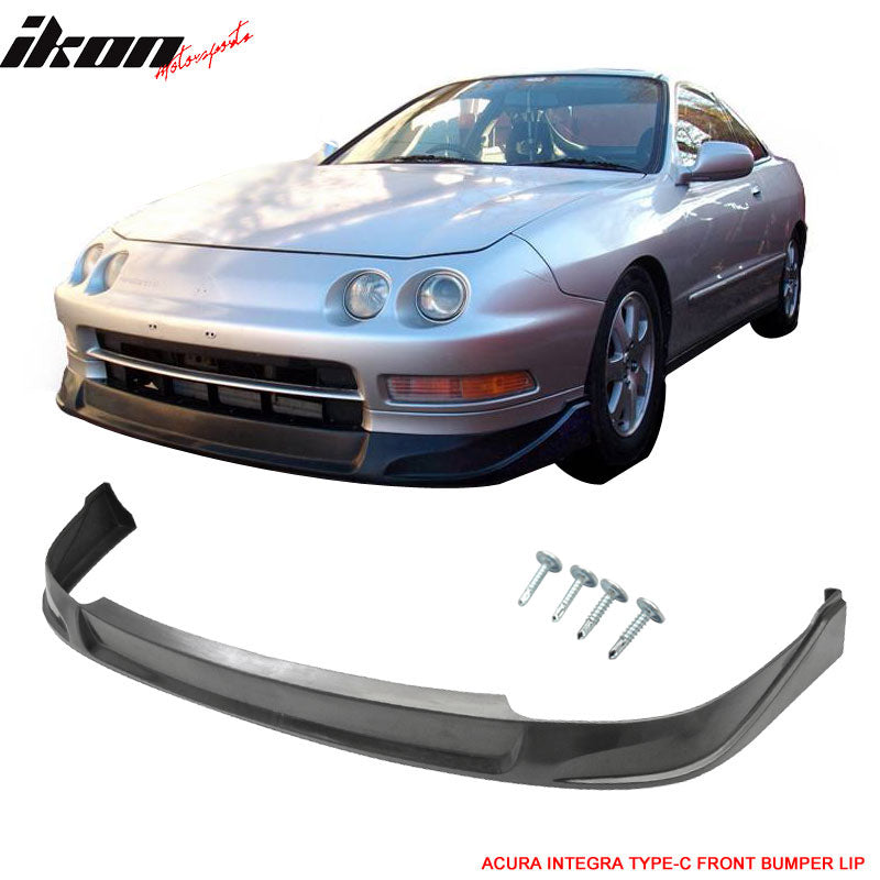 c type lip Fits 94-97 Acura Integra Type C Style Front Bumper Lip Spoiler Kit Unpainted PU – Ikon Motorsports