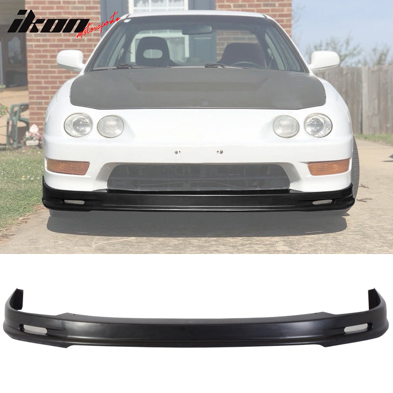 MagicDrift Front Bumper Lip For 1998-2001 Acura Integra - PU Material Chin Spoiler (Unpainted)