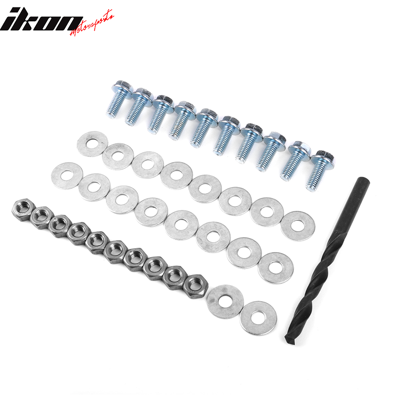 Hardware Kit Drill M8 Bolts Nuts Washers Front Splitter Side Skirt Extensions