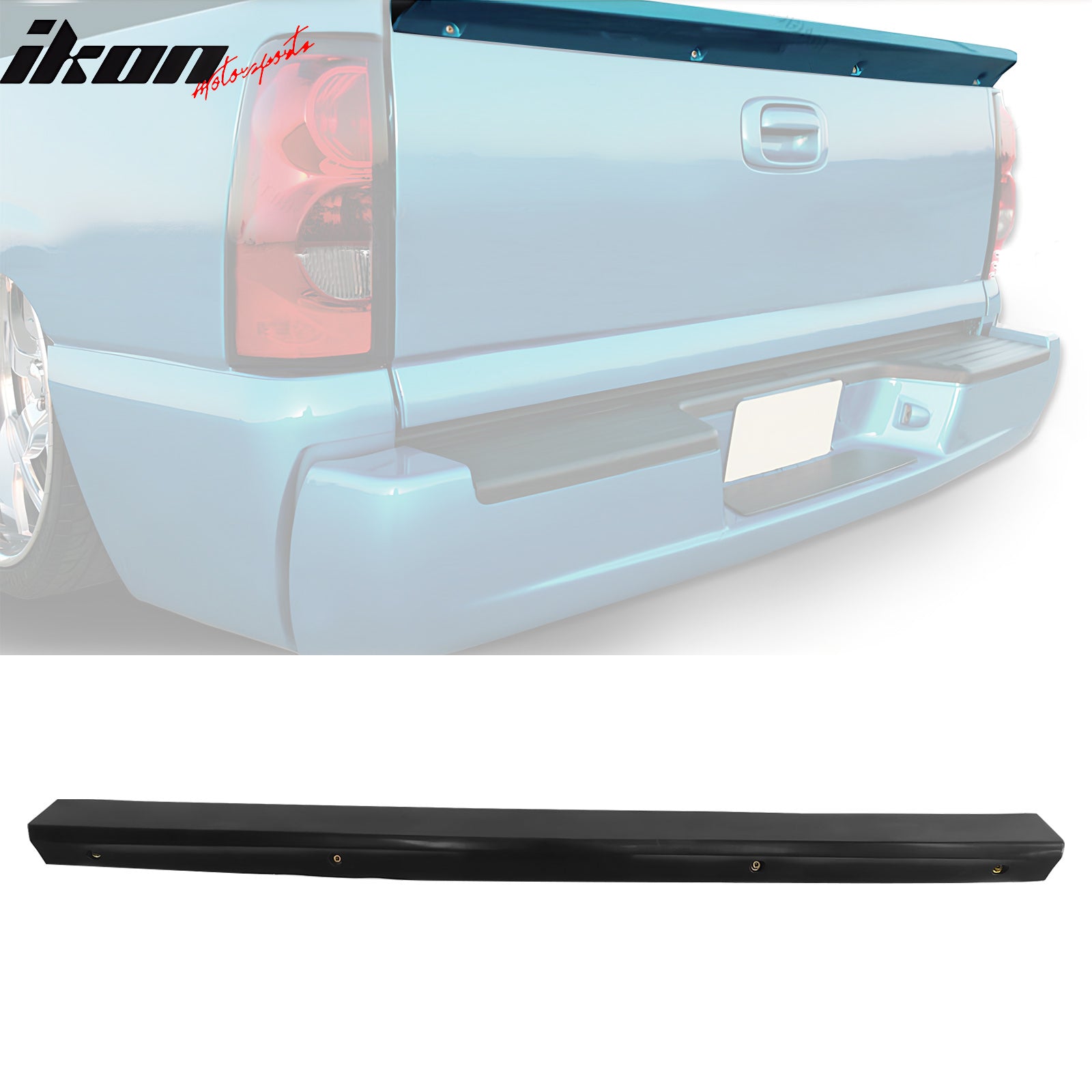 MDA V2 Style Black Tailgate Molding Cap Spoiler Cover For 2007-2013 Chevy Silverado