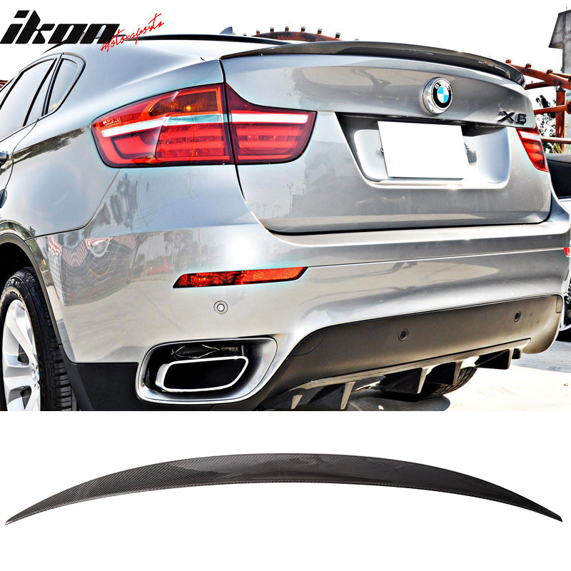 Rear Fin Spoiler Flaps For BMW X6 E71 2008-2013 – Matte Black Polyurethane Pair