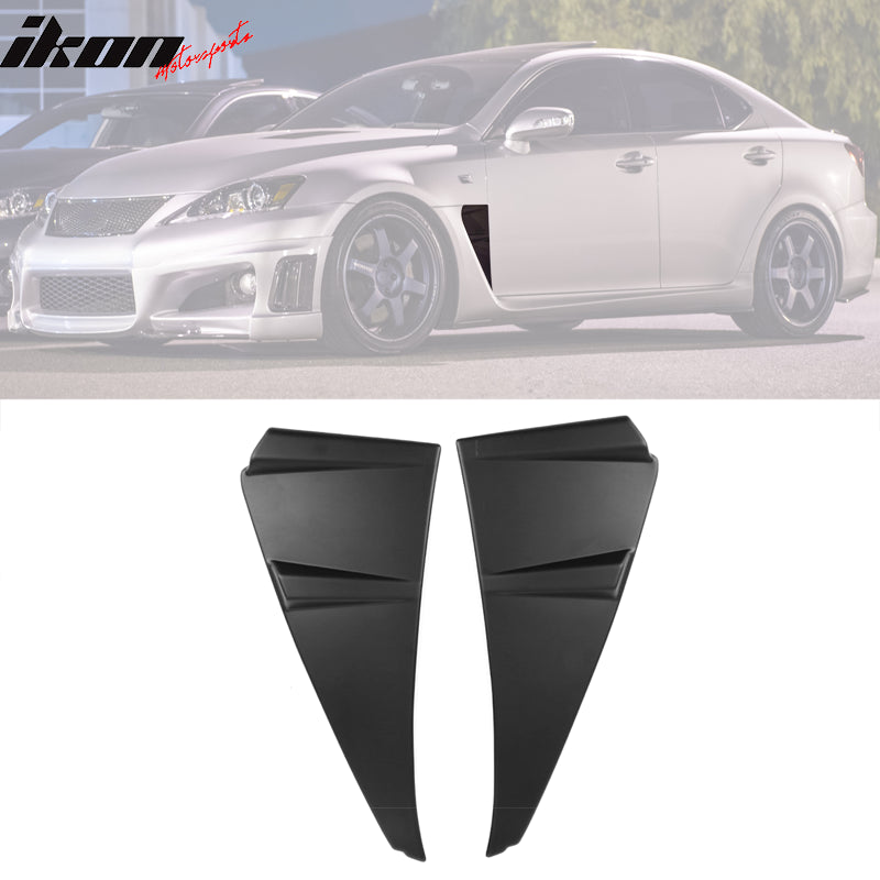 Fits 08-14 Lexus ISF Novel Style Side Vent Fender Air Wing Trim 2