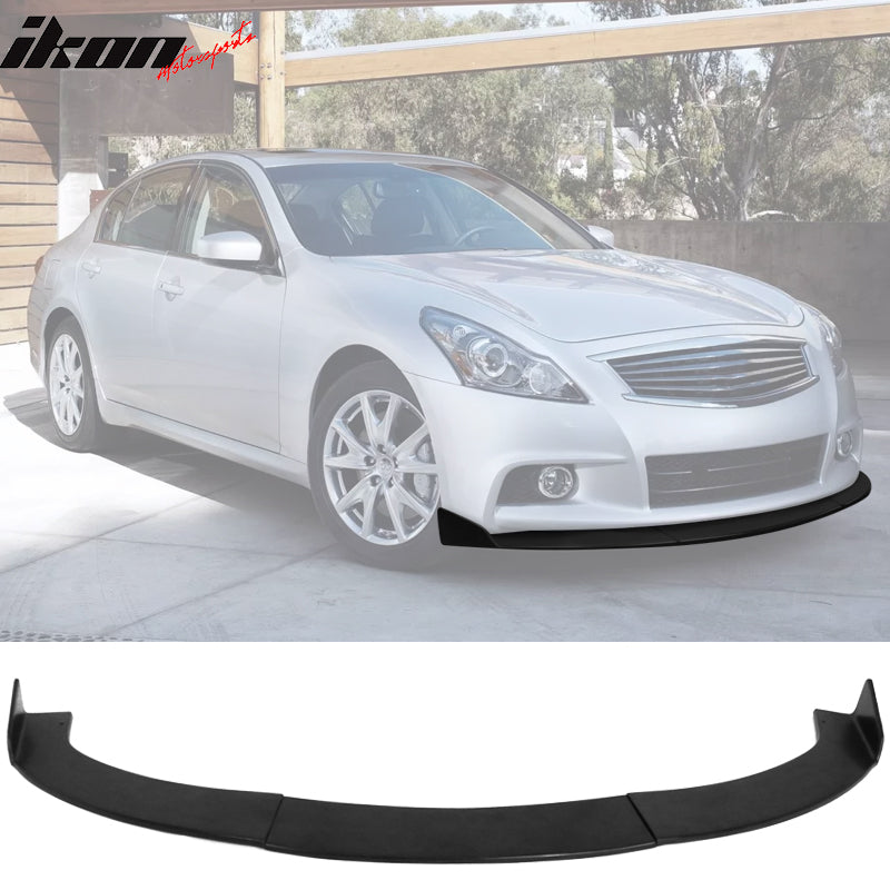 For 10-13 Infiniti G37 Sedan 4DR Painted Black JDM Front Bumper Spoiler Lip Kit For 10-13 Infiniti G37 Sedan 4DR Painted Black JDM Front Bumper Spoiler Lip Kit