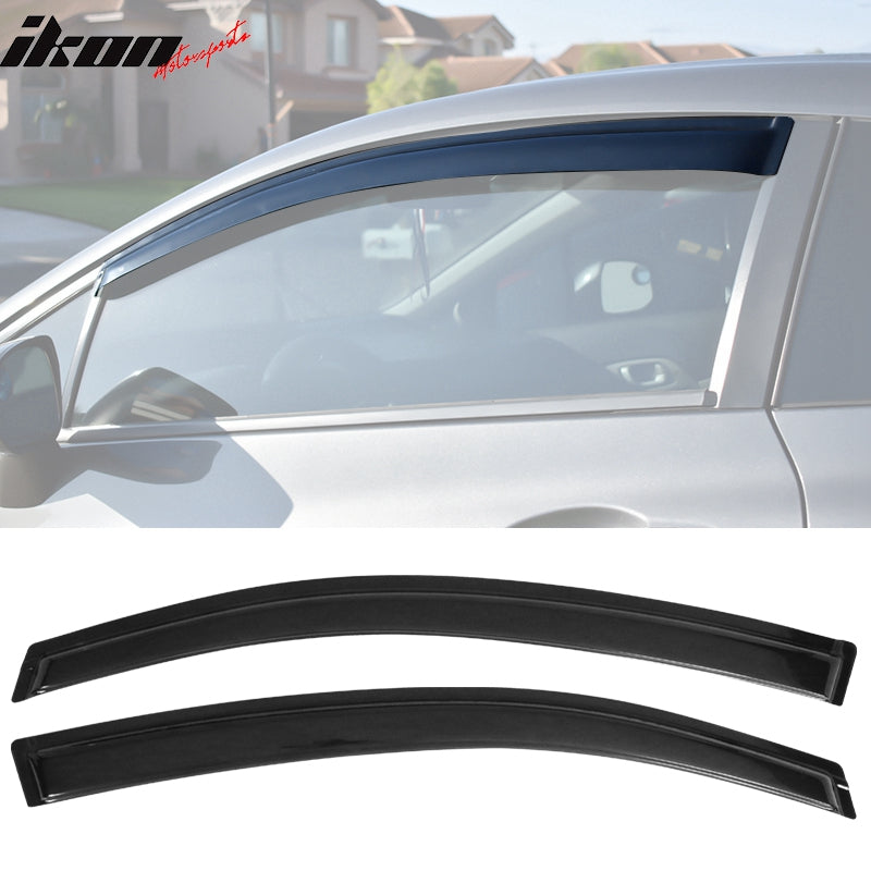 Auto Vent Shade (AVS) Side Window Deflectors – Dark Smoke, 2-Piece Set For 2012-2015 Honda Civic – External Mount, No-Drill Installation