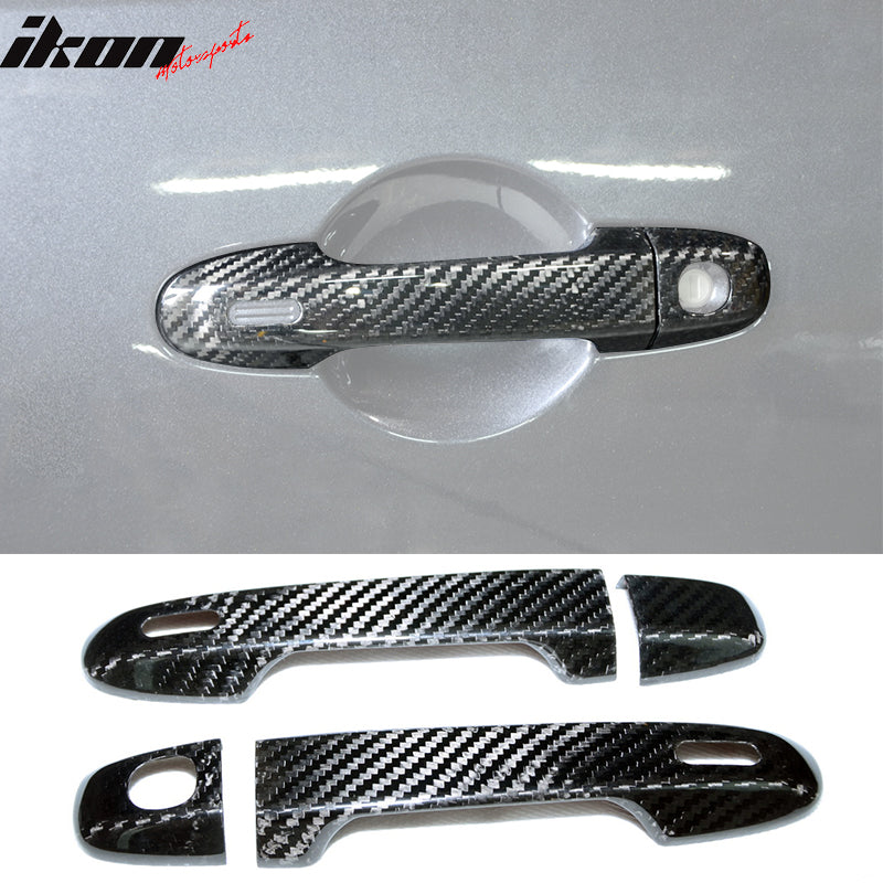 Glossy Carbon Fiber Side Door Handle Covers For 2017-2022 Subaru Impreza Sedan/Hatchback – Self-Adhesive, No Drill