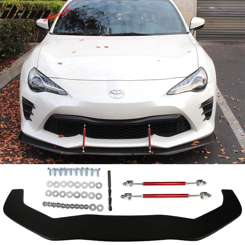 Fits 13-20 Toyota 86 Front Splitter w/ Hardware Matte Black - PP