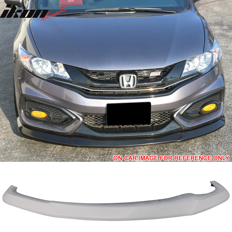 Fits 14-15 Honda Civic 2DR Coupe Front Bumper Lip Splitter Painted