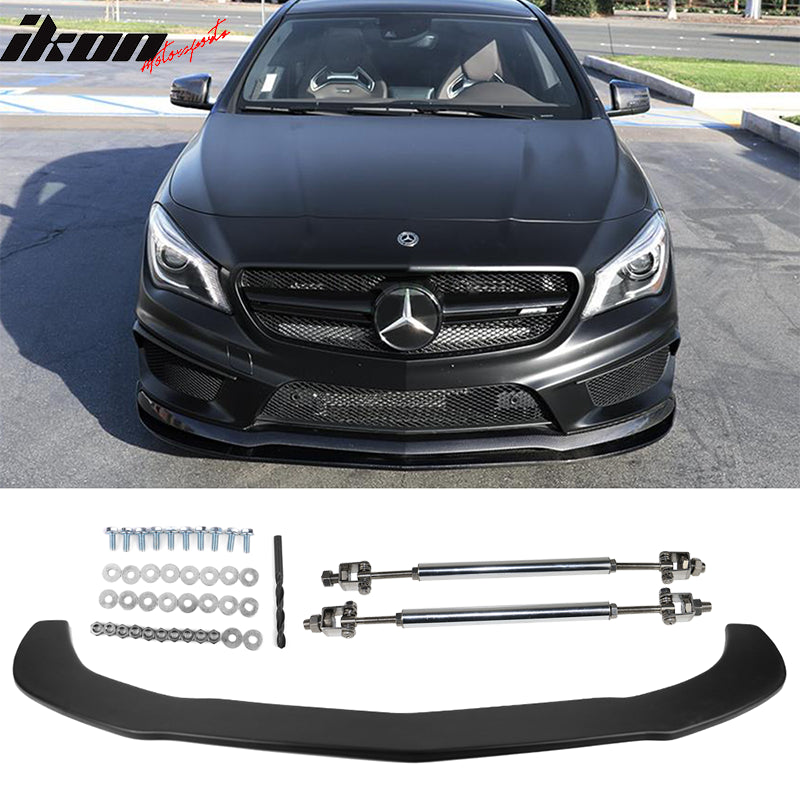 Buy Best Benz CLA Class Front Splitter w/ Rods & Hardware Matte