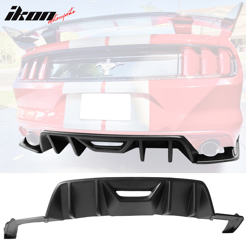 Fits 2015-2017 Ford Mustang R Style Rear Bumper Diffuser Zzj | Meses
