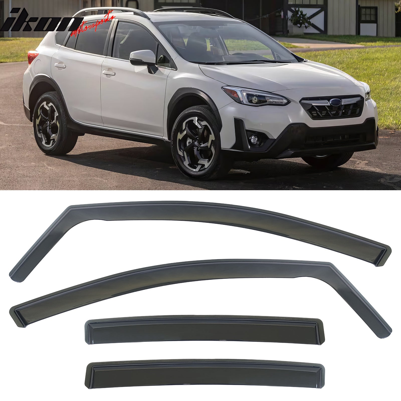 Fits 17-23 Subaru Impreza & Crosstrek In-Channel Window Visors