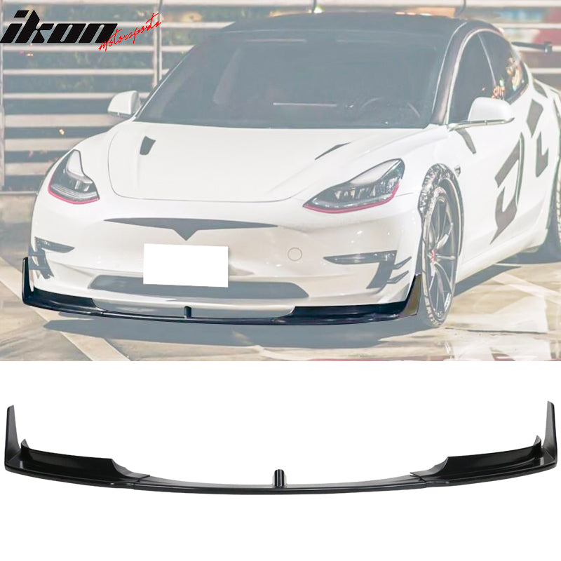 Fits 17-23 Tesla Model 3 RPM Style PP Front Bumper Lip Fits 17-23 Tesla Model 3 RPM Style PP Front Bumper Lip
