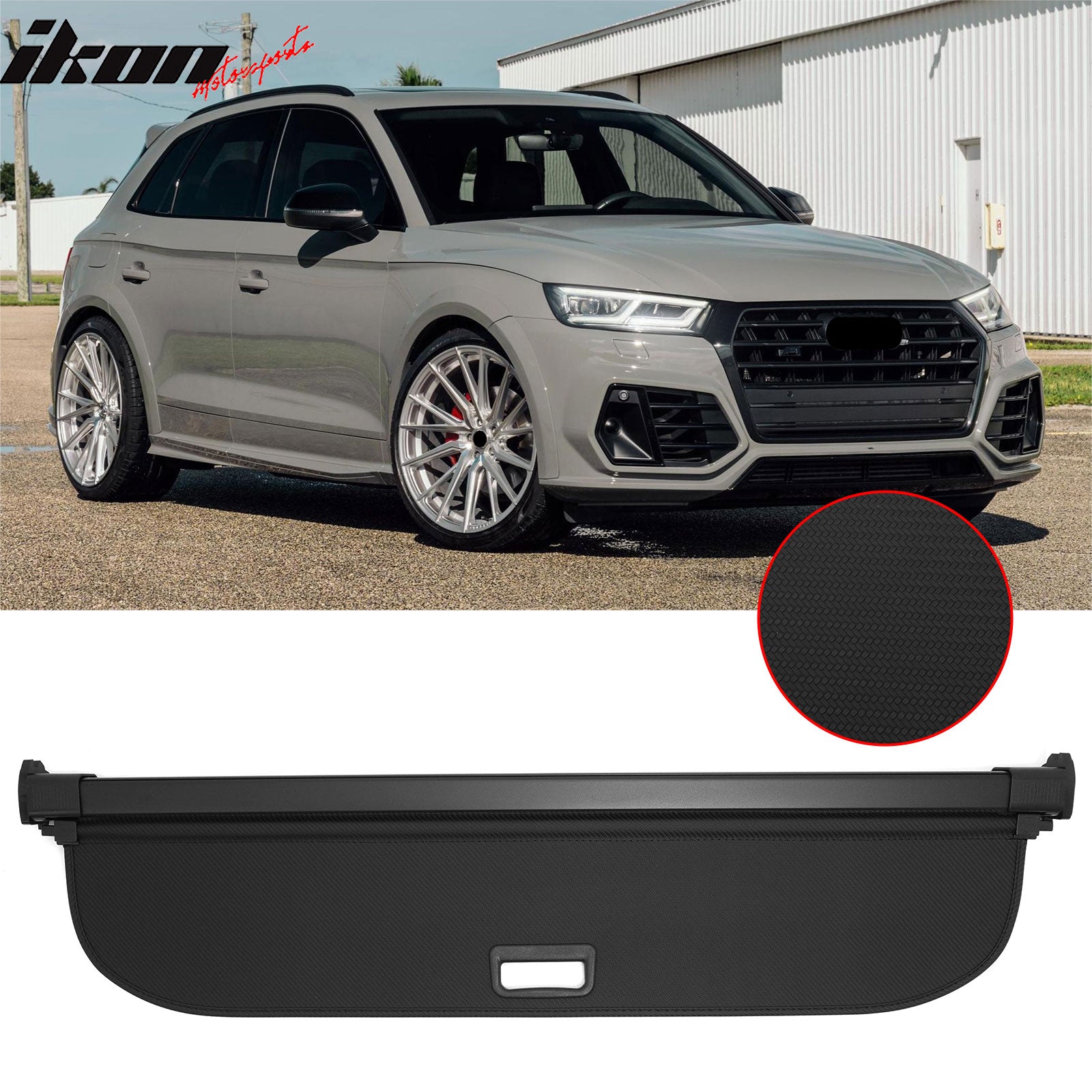 Cargo Cover for 2018-2024 Audi Q5 & SQ5 Carbon Fiber Texture