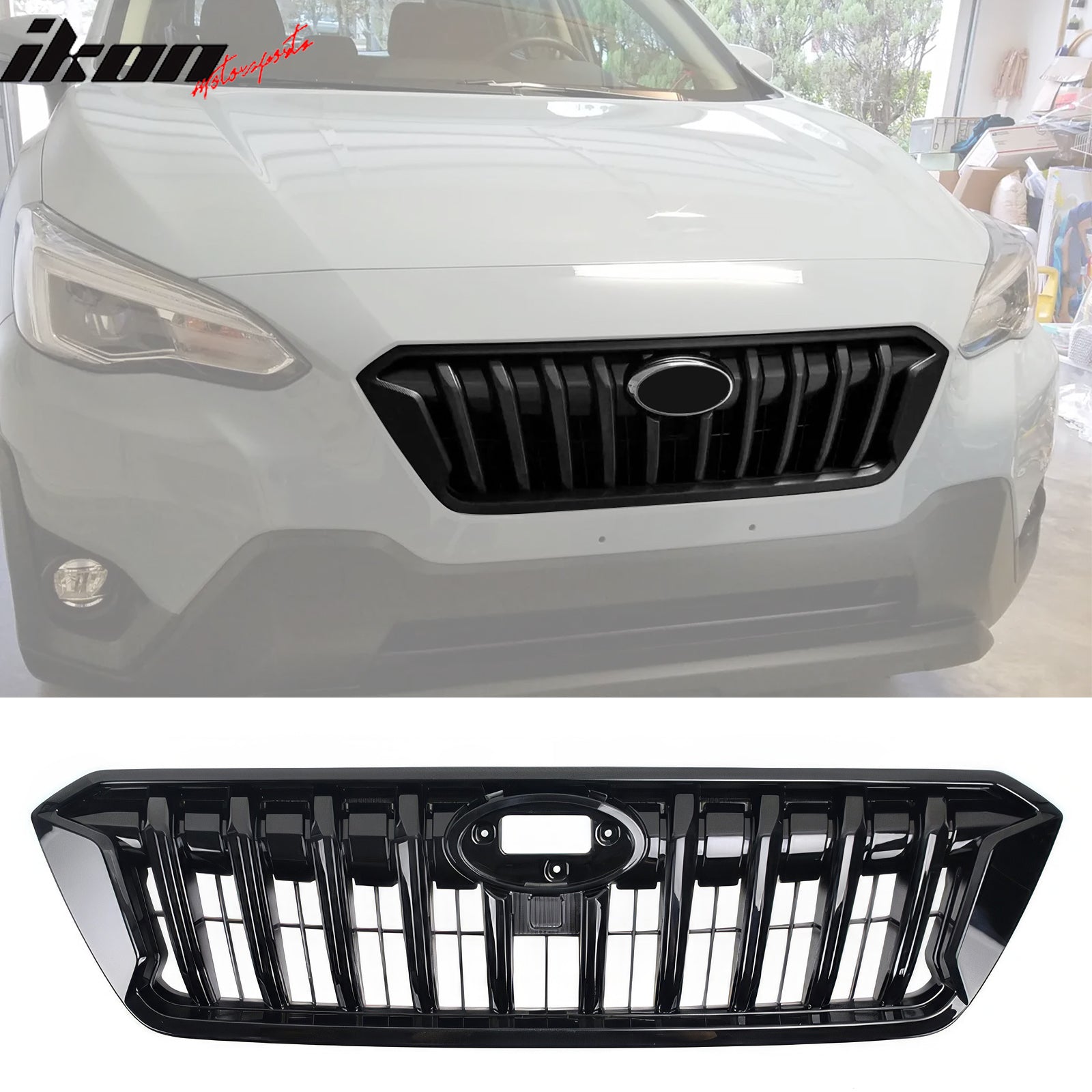 Fits 21-23 Subaru Crosstrek Sport Style Front Bumper Upper Grille