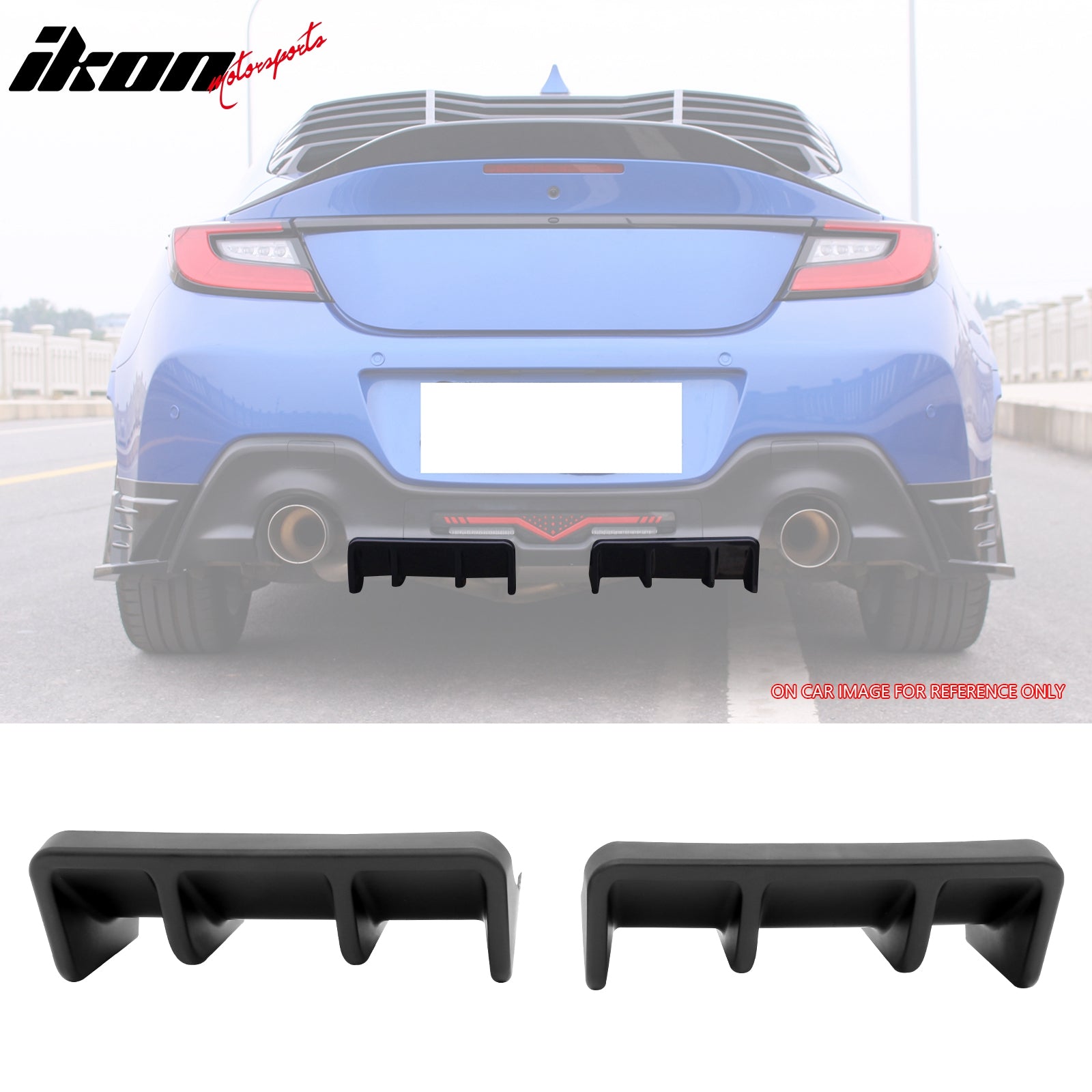 Fits 22-26 Toyota GR86/Subaru BRZ JDM Style Matte Black PP 2PC