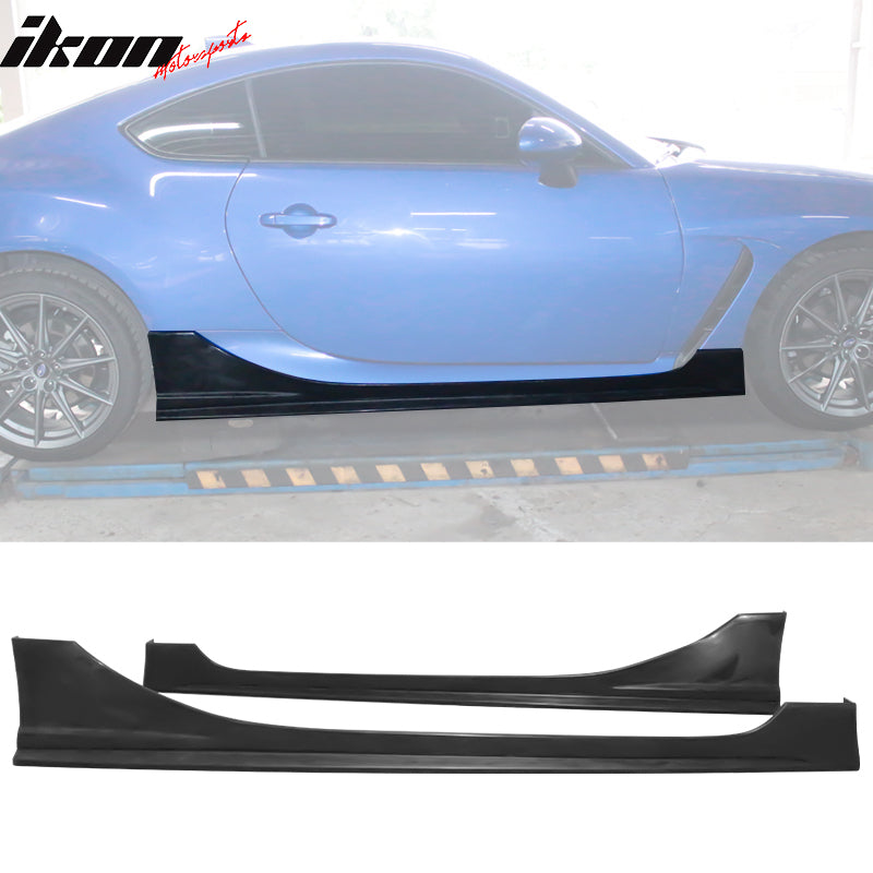 Fits 22-26 Toyota GR86/Subaru BRZ 2DR IKON Side Skirts Diffusers