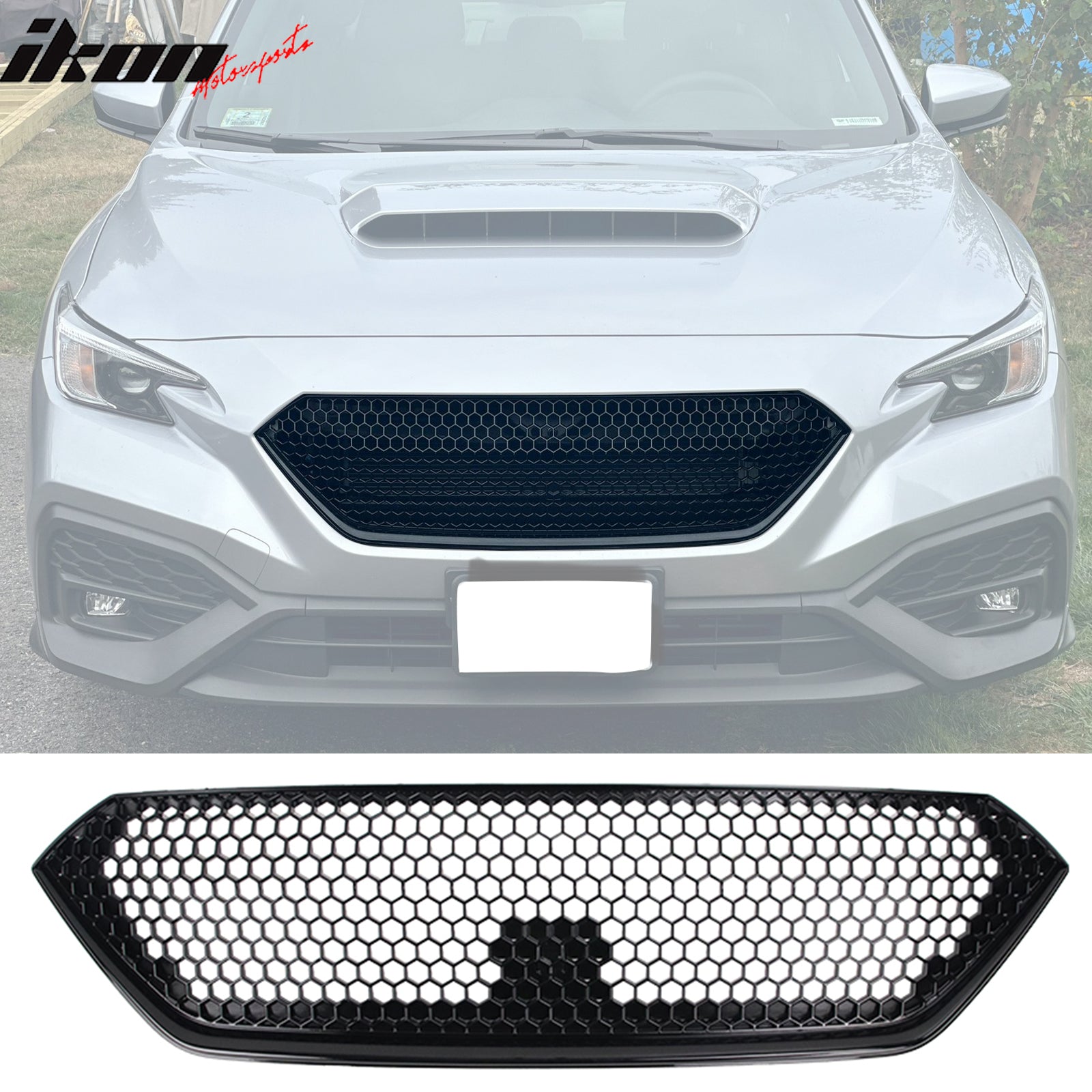 Fits 22-26 Subaru WRX 4DR Sport Style Front Bumper Upper Grille
