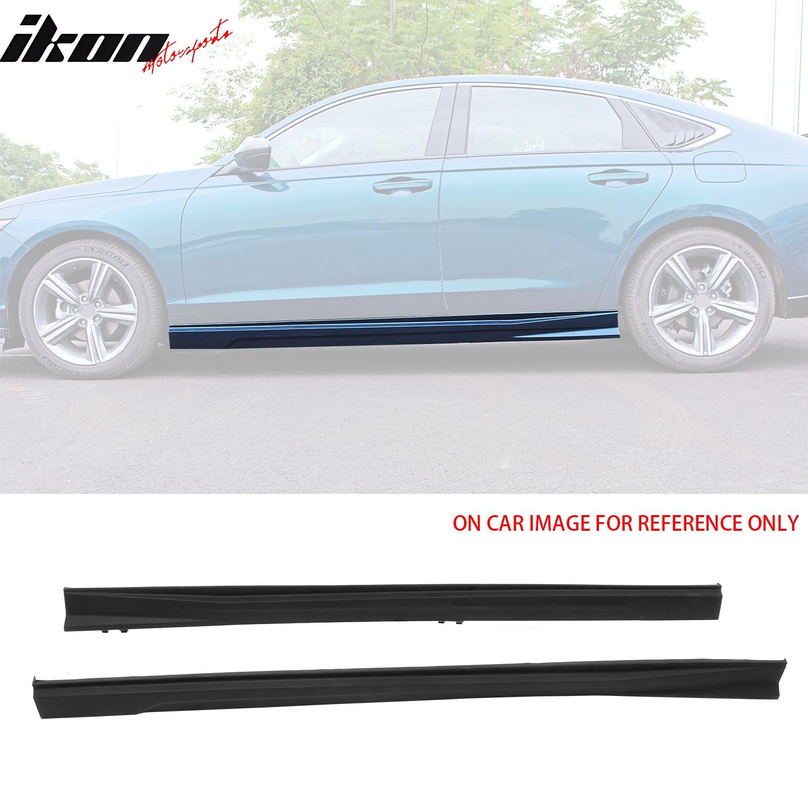 Fits 23-26 Honda Accord 11th Gen IKON Style PP Side Skirts