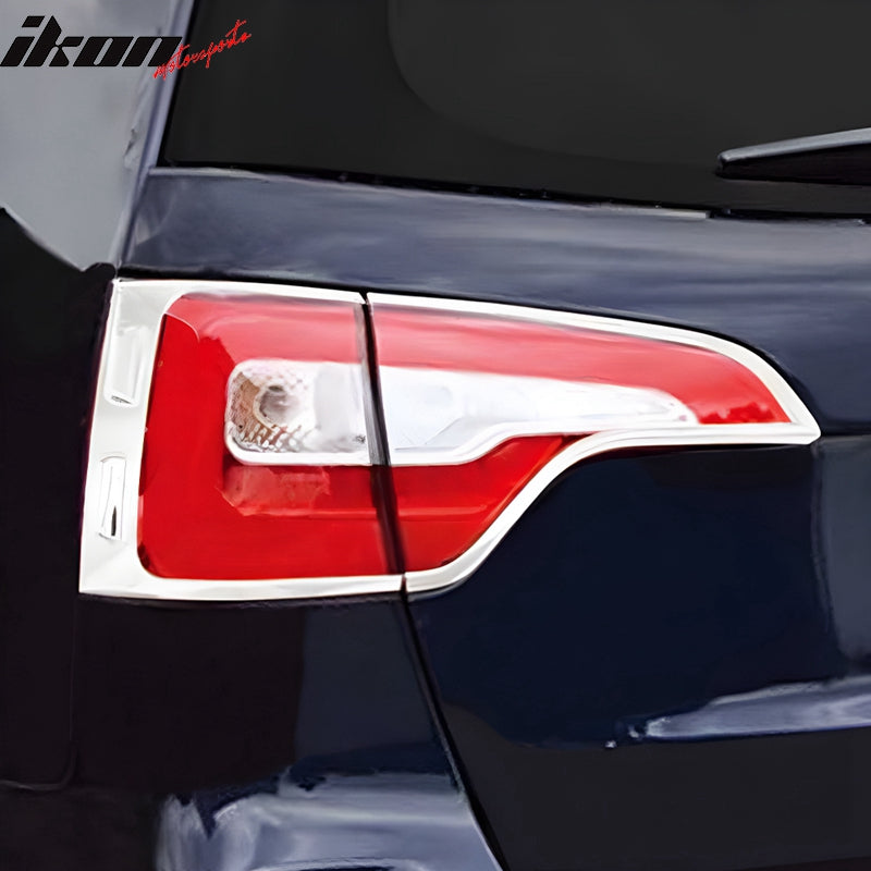 2014-2015 Kia Sorento Chrome 4PCS Rear Tail Lights Bezel Covers ABS