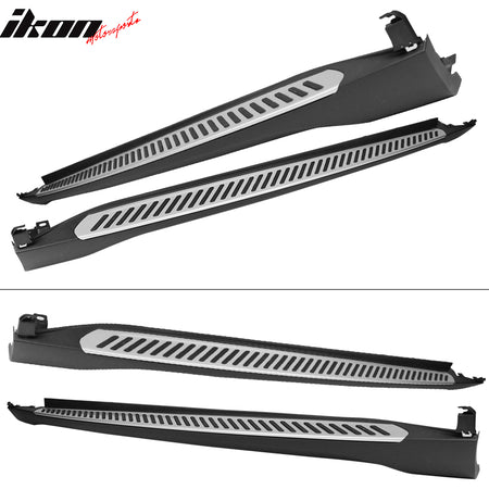 IKON MOTORSPORTS Side Step Bars Compatible With 2015-2019 BMW X6, Factory Style Polish Aluminum Running Board Bar Foot Pedal