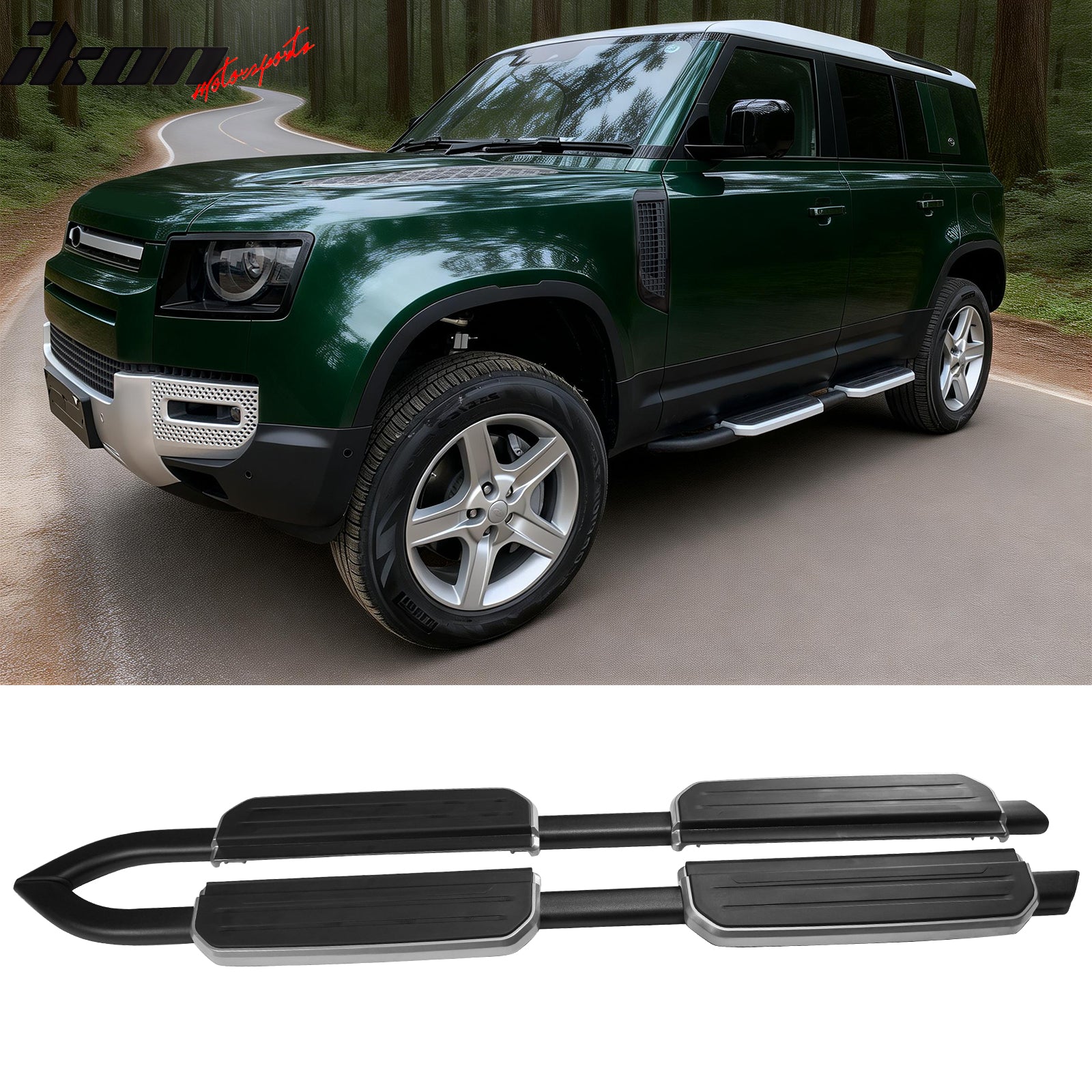 Running Board for 2020-2026 Land Rover Defender OE Style Silver