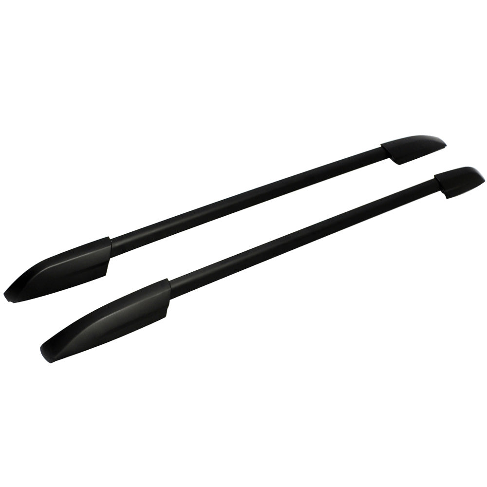 Cross Bars Compatible With 2008-2013 TOYOTA HIGHLANDER, Factory Style  Aluminum Black Roof Top Bar Luggage Carrier by IKON MOTORSPORTS, 2009 2010  2011 2012 – Ikon Motorsports