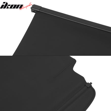 For 21-24 Ford Bronco 4DR Retractable Rear Trunk Cargo Cover Luggage Shade Black