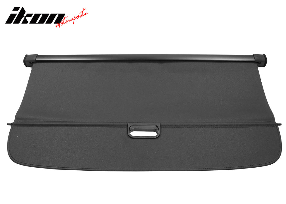 IKON MOTORSPORTS, Cargo Cover Compatible With 2016-2022 Lexus RX350 RX450h All Models, PVC & Aluminum Rod Black Security Rear Trunk Cover Security Retractable Shield, 2017 2018 2019 2020 2021