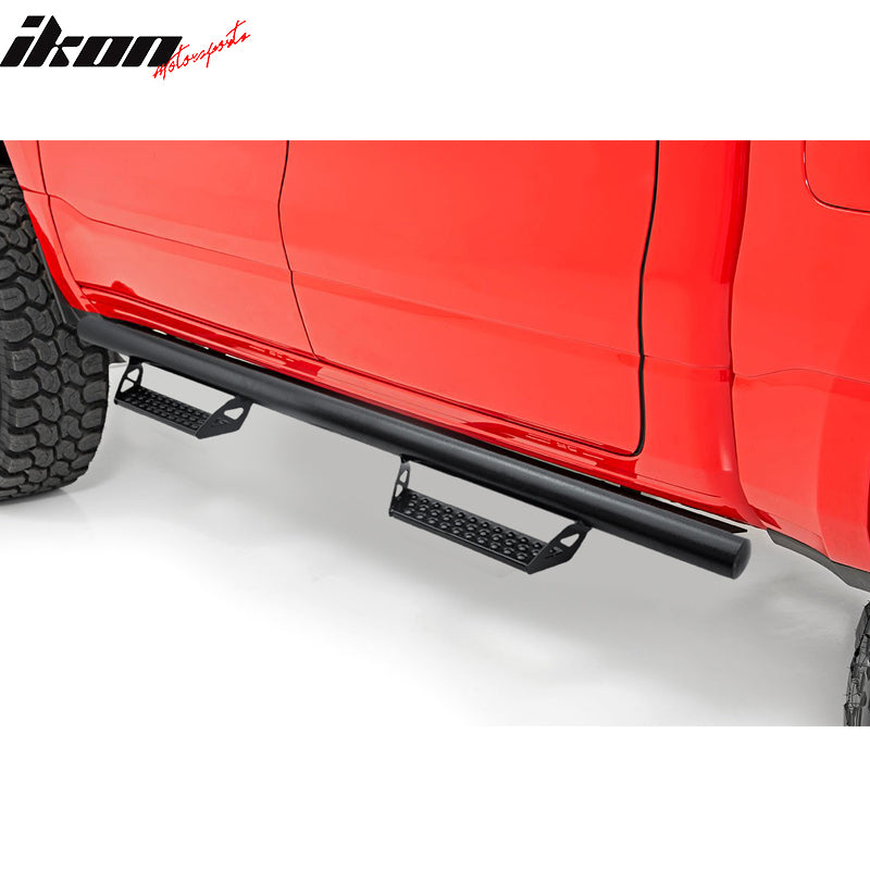 IKON MOTORSPORTS, Side Step Bars Compatible With 2017-2023 Ford F-250 Superduty SuperCrew Cab, Running Boards Nerf Bars Left Right Side Kit