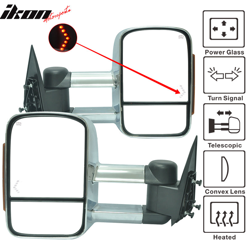 Towing Mirror Compatible With 2003-2007 Chevy Silverado, Tow