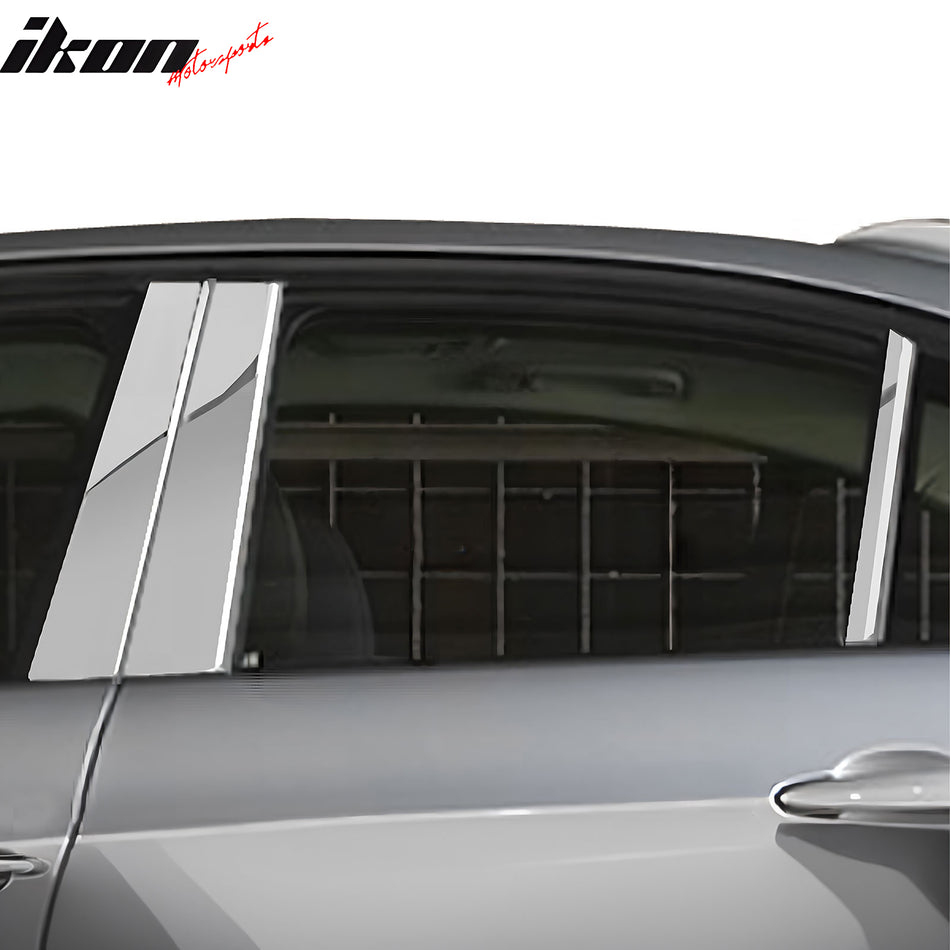 2006-2011 BMW 3-Series E90 Mirror Finish Pillar Posts Stainless Steel
