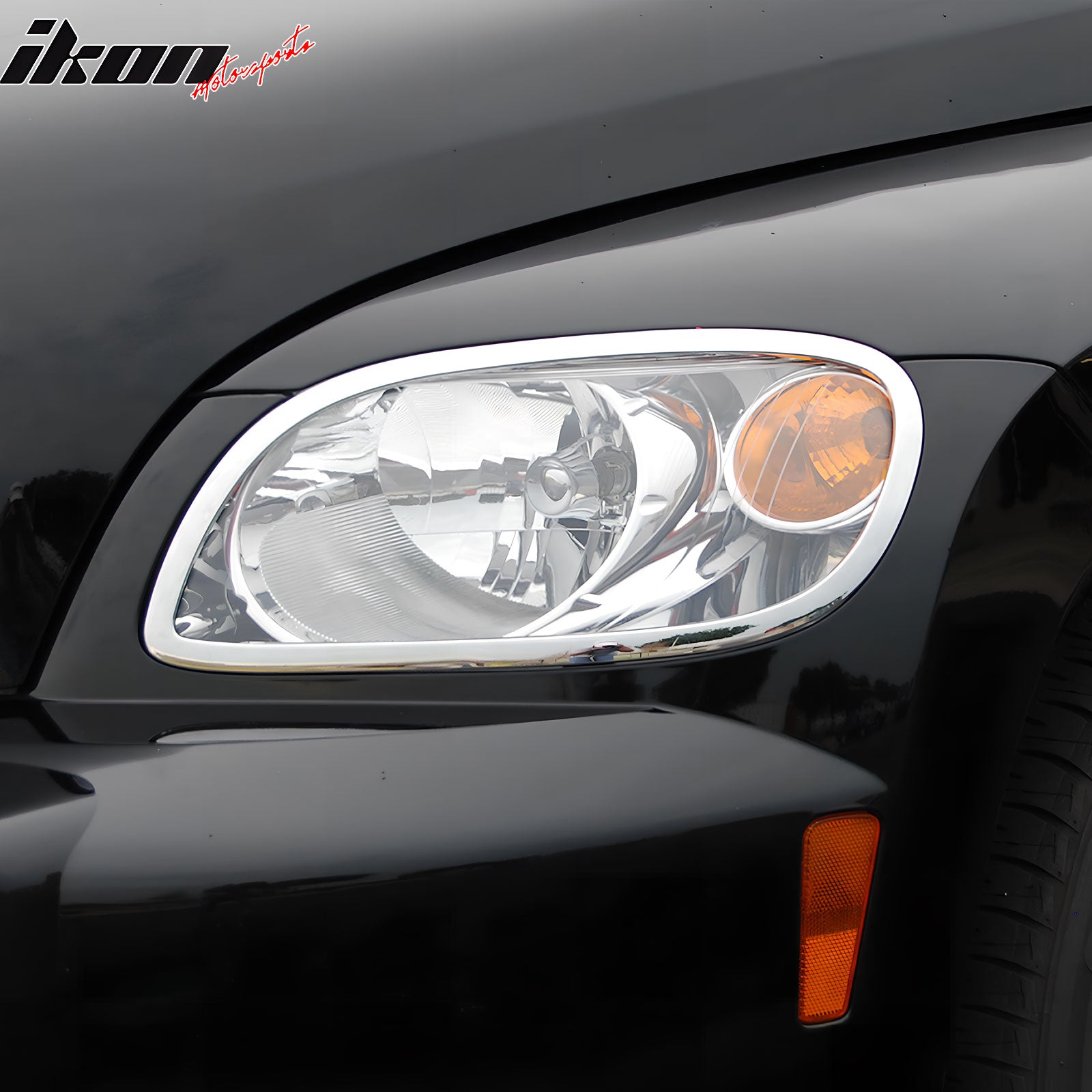 IKON MOTORSPORTS, Headlight Bezel Compatible with 20062011 Chevrolet