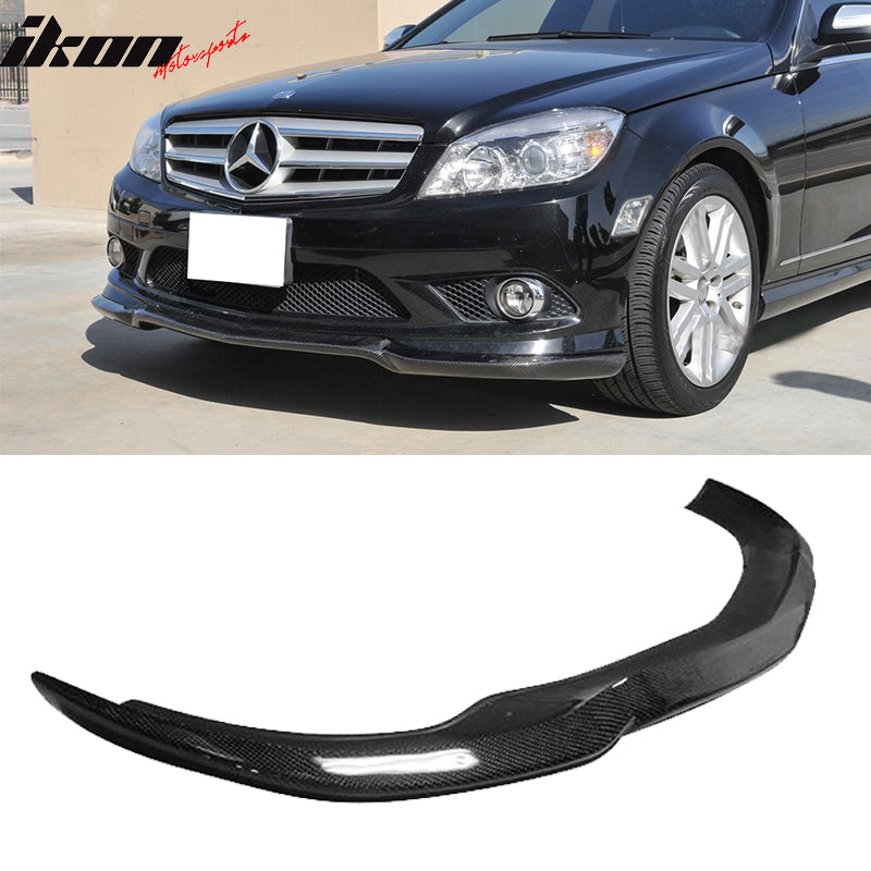 Fits 08-11 Mercedes W204 C-Class CS Style Front Bumper Lip Matte Carbon  Fiber – Ikon Motorsports