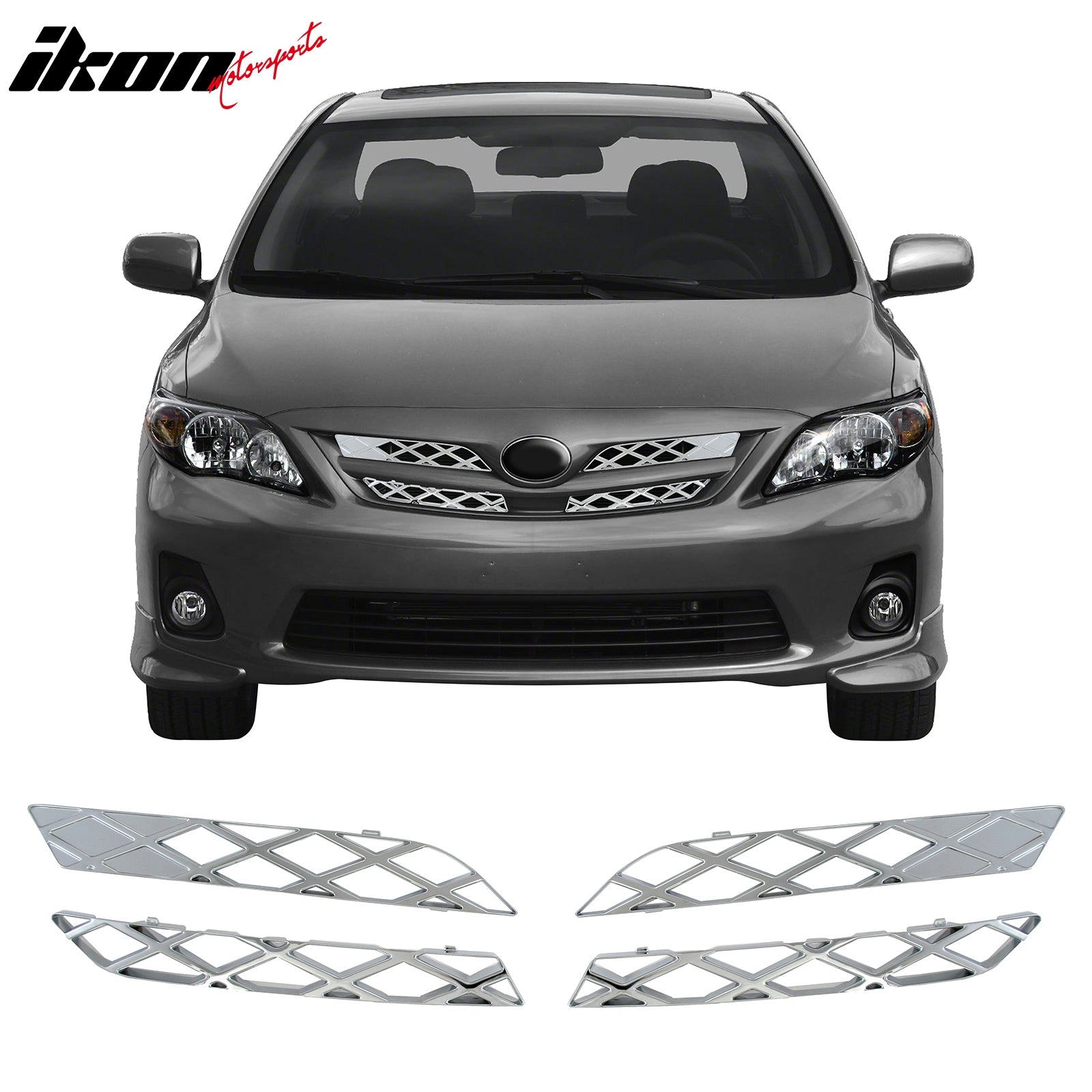 For 2021 2022 Toyota Camry LE Front Bumper Upper Lower Grille Strip - Foto 3