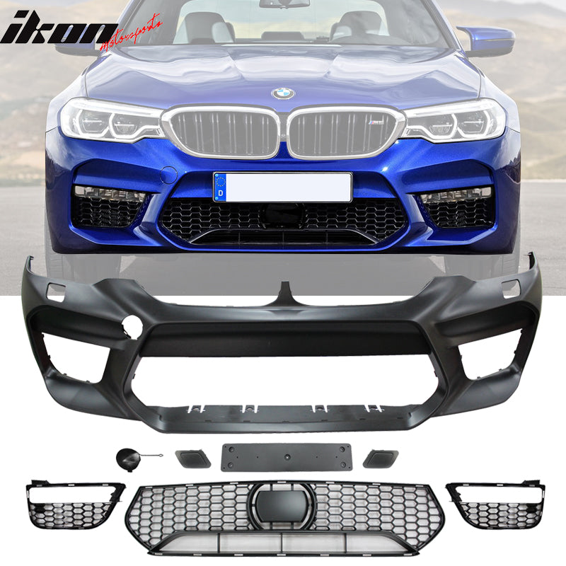 Front Bumper Cover Compatible With 2017-2020 BMW G30, 4DR Sedan M5 ...