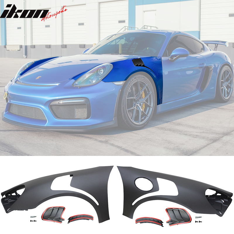 Fits 14-16 Porsche 981 Cayman & 13-16 Boxster GT2-RS Style 2PCS