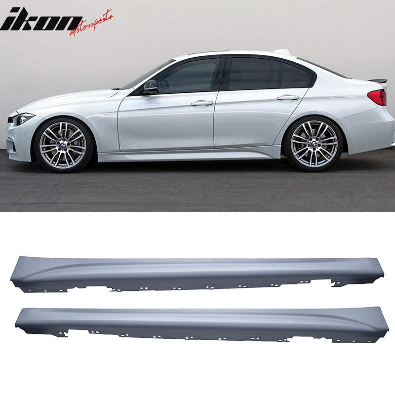 2012-2018 BMW F30 3-Series M-Tech Style Unpainted Side Skirts PP Pair