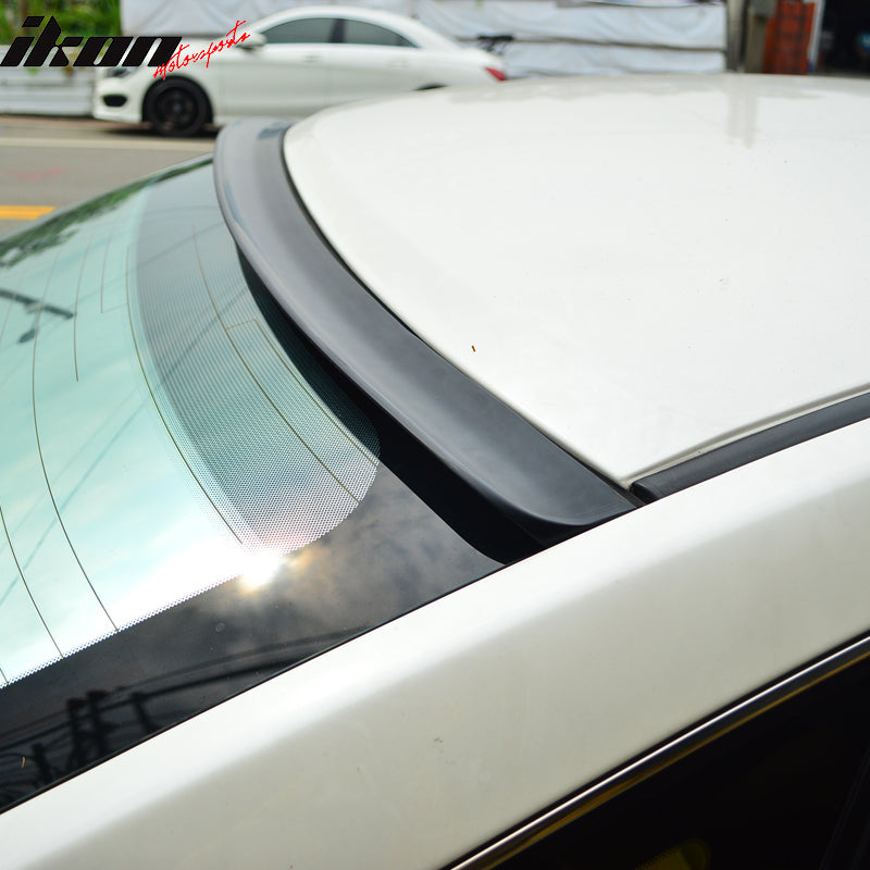 Roof Spoiler Compatible With 1994-1997 Audi A6, C4 Unpainted Black Roof Spoiler PUF Other Color Available, by IKON MOTORSPORTS, 1995 1996