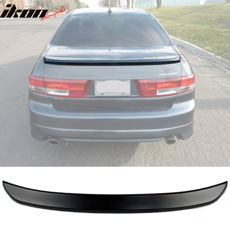 2003-2005 Honda Accord 4DR OE Style Unpainted Black Rear Trunk Spoiler