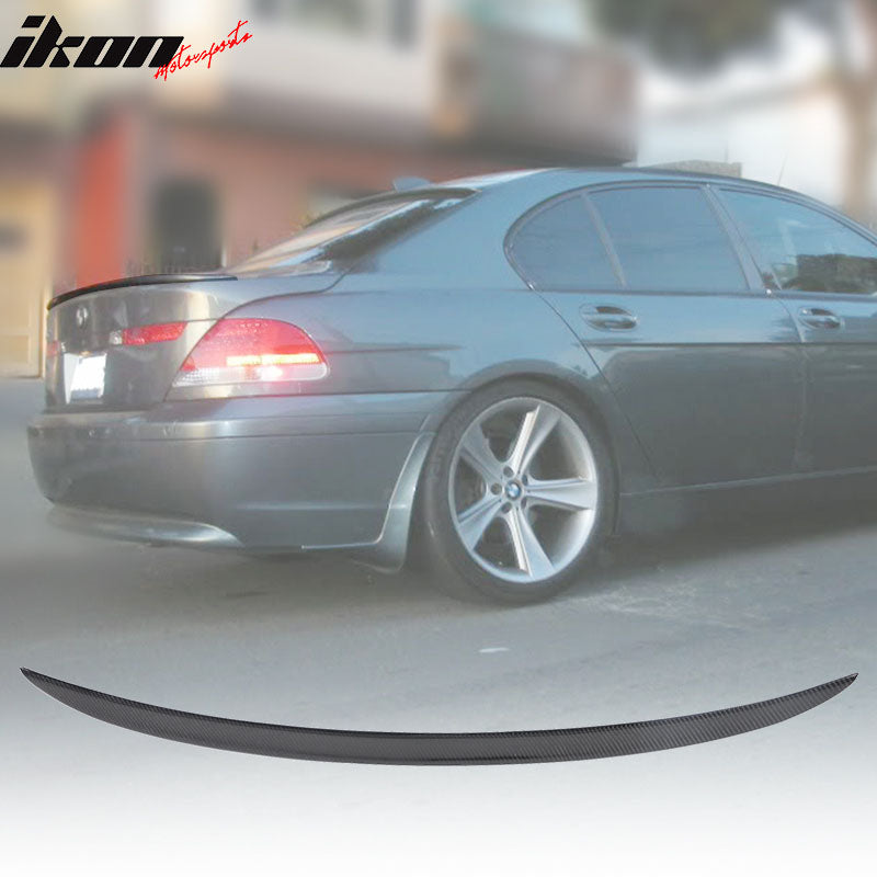IKON MOTORSPORTS, Trunk Spoiler Compatible With 2002-2008 BMW E65