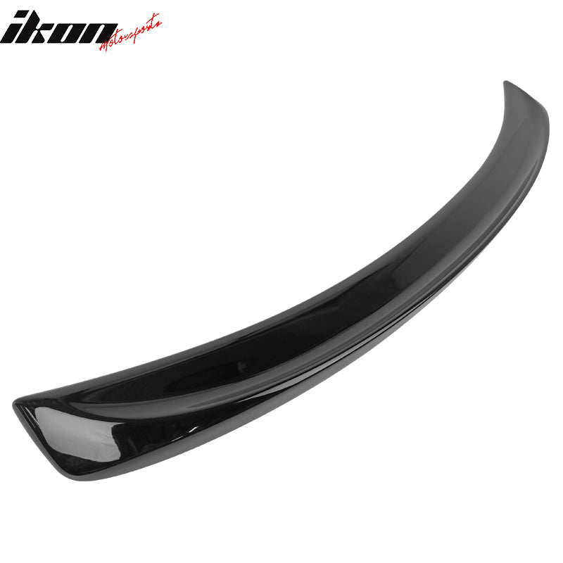IKON MOTORSPORTS, Trunk Spoiler Compatible With 2006-2013 Lexus IS250 IS350 IS F Sedan, Painted #202/212 Black Obsidian ISF Sports Style ABS Plastic Rear Spoiler Wing, 2007 2008 2009 2010 2011 2012