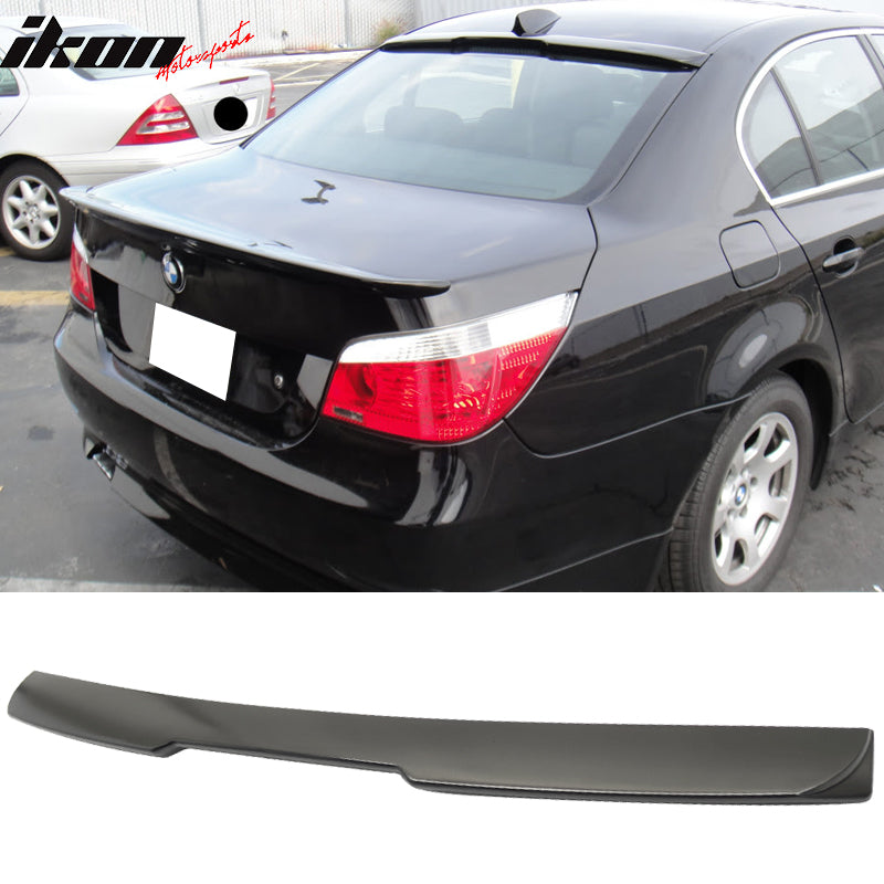 2004-2010 BMW E60 5 Series A Style Matte Black Roof Window Spoiler ABS