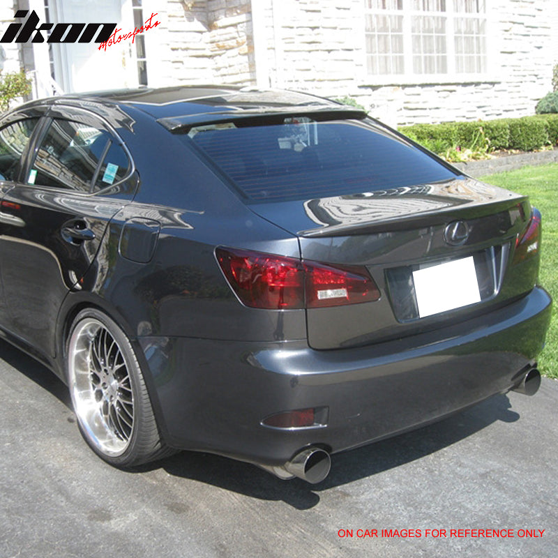 Compatible With 2006-2013 Lexus IS250 IS350 Roof Spoiler Wing #1G0 Painted Dark Gray Mica