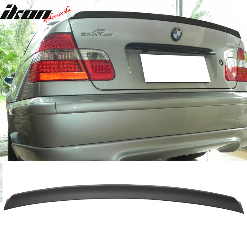 Rear Spoiler Wing for 1999-2005 BMW 3 Series, AC Style Matte Black ABS Car  Exterior Trunk Spoiler Rear Wing Tail Roof Top Lid by IKON MOTORSPORTS,  2000 2001 2003 2004 – Ikon Motorsports