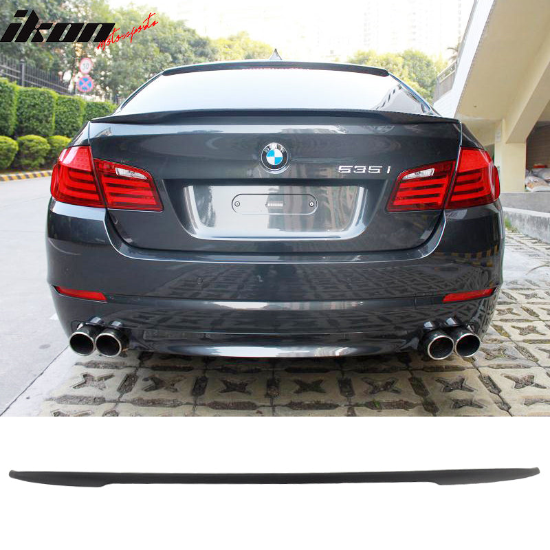 Pre-painted Rear Spoiler Wing for 2011-2016 BMW F10 5 Series, P Style Matte  Black Painted ABS Trunk Boot Lip Spoiler Wing Add On Deck Lid By IKON  MOTORSPORTS, 2012 2013 2014 2015 – Ikon Motorsports