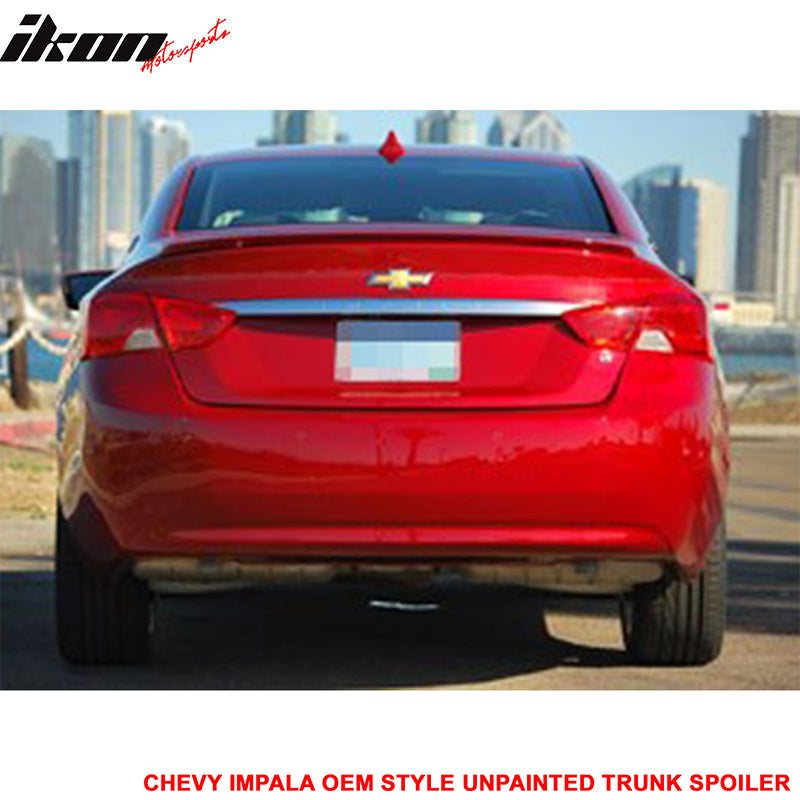 2014-2021 Chevy Impala OE Style Rear Trunk Spoiler Wing Lip Paintd ABS